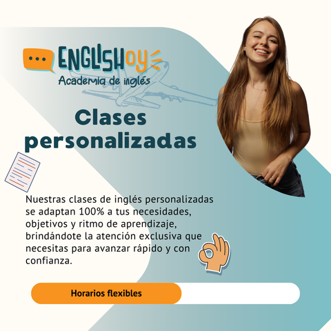 Clases personalizados 1 a 1,  la clase de prueba gratuita!