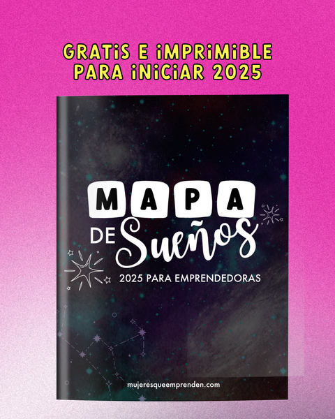 Mapa de sueños gratuito para emprendedoras