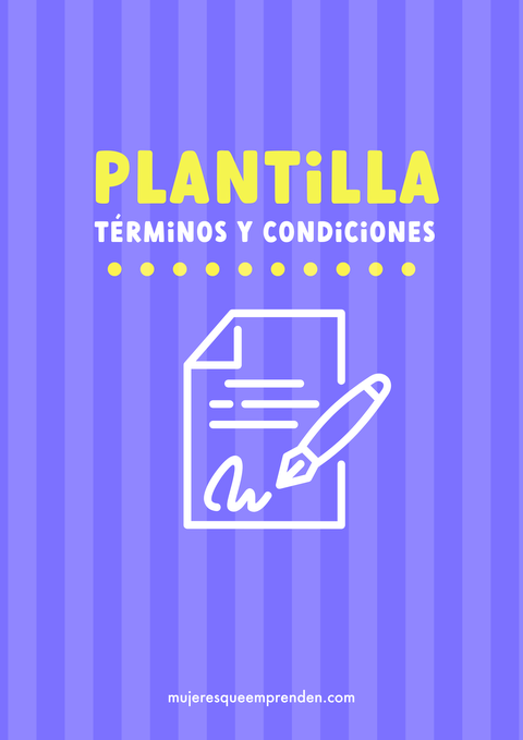 Plantilla editable en Canva: Términos y condiciones para servicios