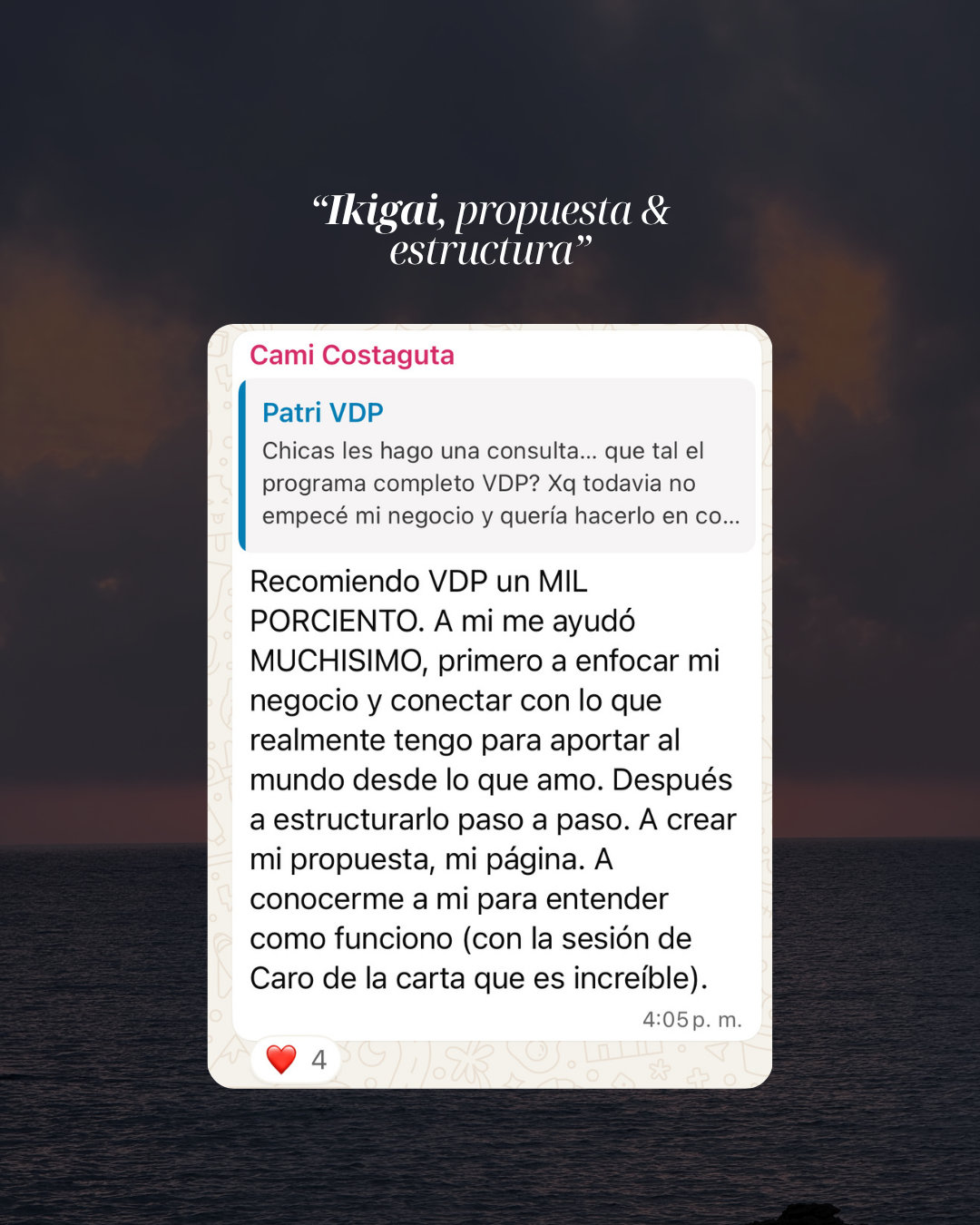 Testimonio Viví de tu Pasión - Cami