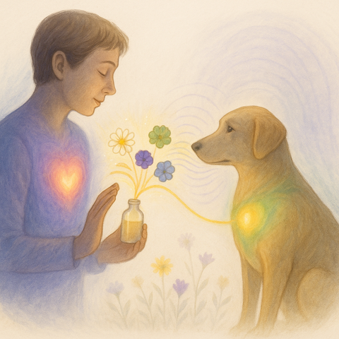 Flores de Bach para tutores y perros: armonizando el vínculo desde lo emocional