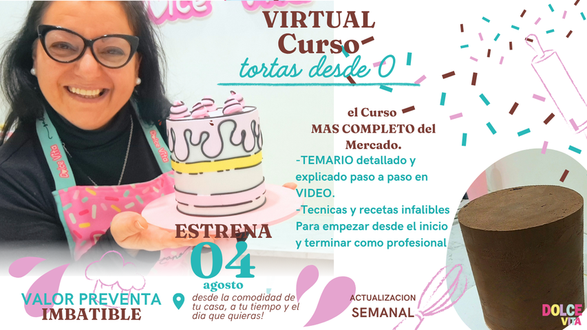 Curso COMPLETO: Tortas desde 0 (se actualiza semanalmente)