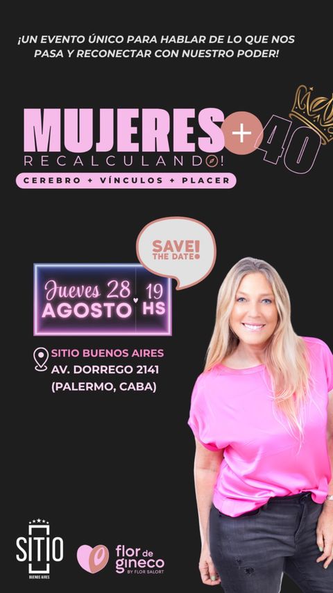 MUJERES +40 RECARGADO: CEREBRO, VÍNCULOS Y PLACER