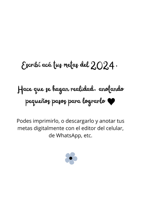 Mis metas de 2024
