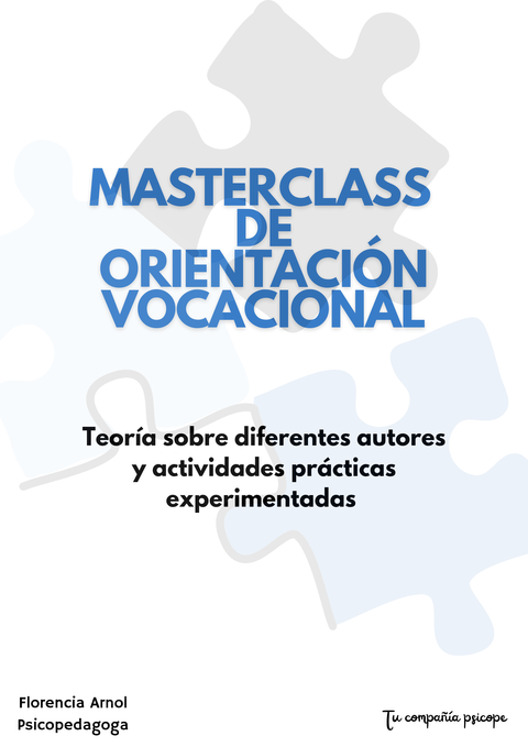 Orientación Vocacional: Masterclass profesional
