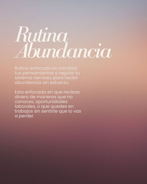 Rutina Flex/Abundancia
