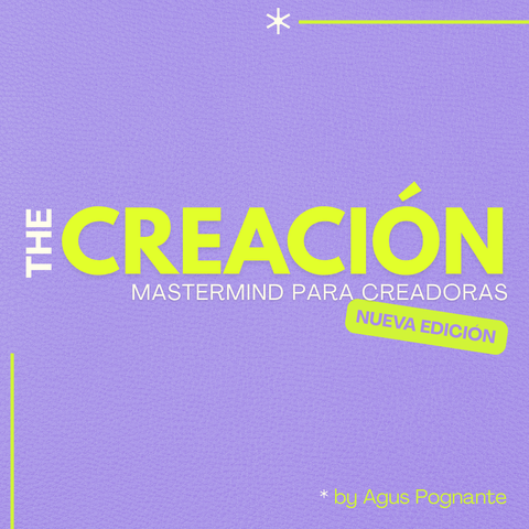 THE CREACIÓN II - Mastermind para creadoras