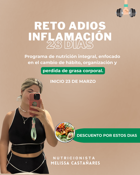 Reto adiós inflamación 28 días 
