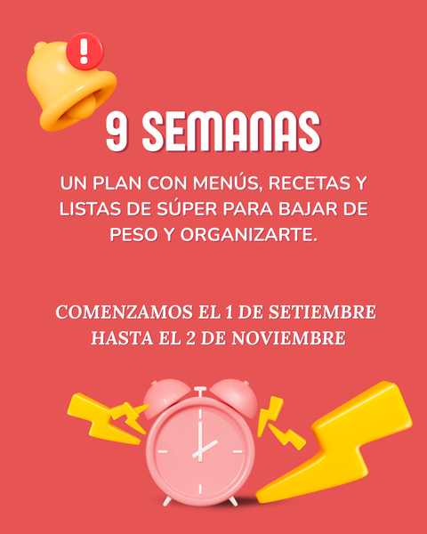 PLAN 9 SEMANAS 40% OFF
