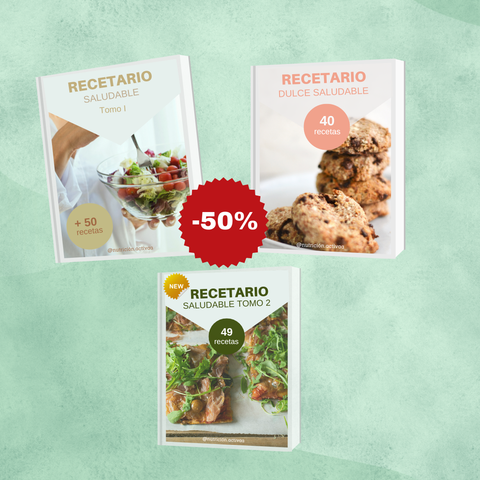 PACK 3 RECETARIOS 50%