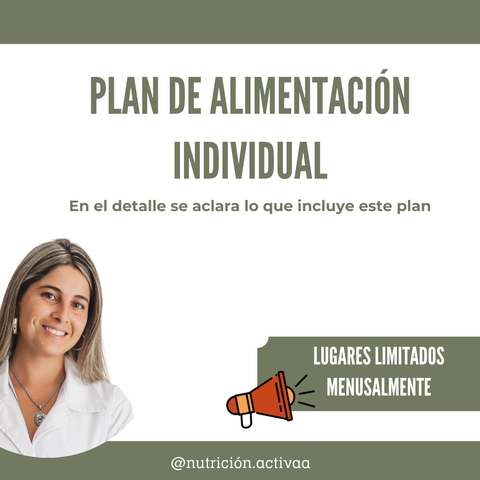 Plan de alimentación individual