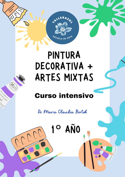 CURSO INTENSIVO DE PINTURA DECORATIVA Y TÉCNICAS MIXTAS 