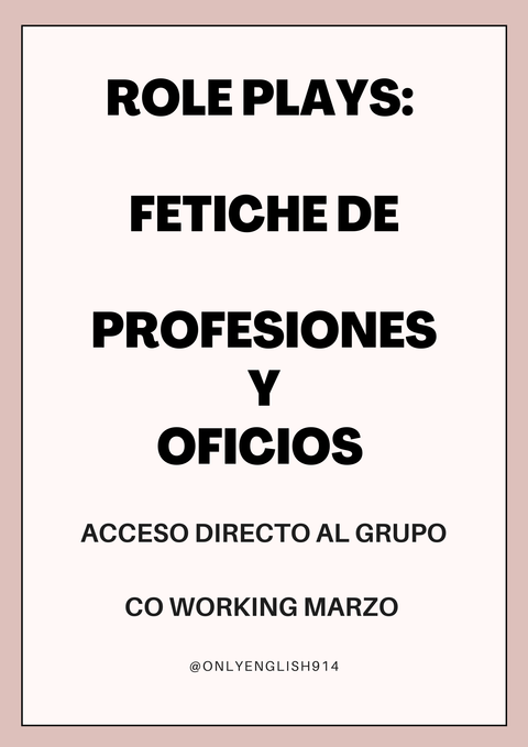 RolePlays Fetiches de Profesiones/Oficios 😈​