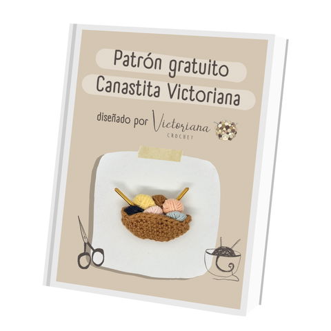 Patrón Gratuito Canastita Victoriana