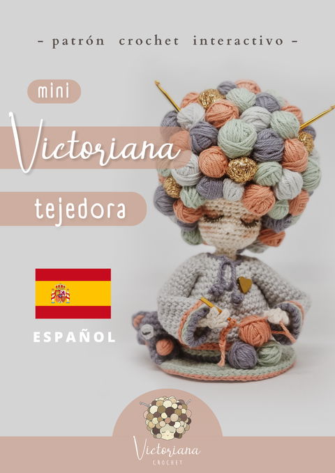 Patrón Interactivo Mini Victoriana Tejedora (Español)