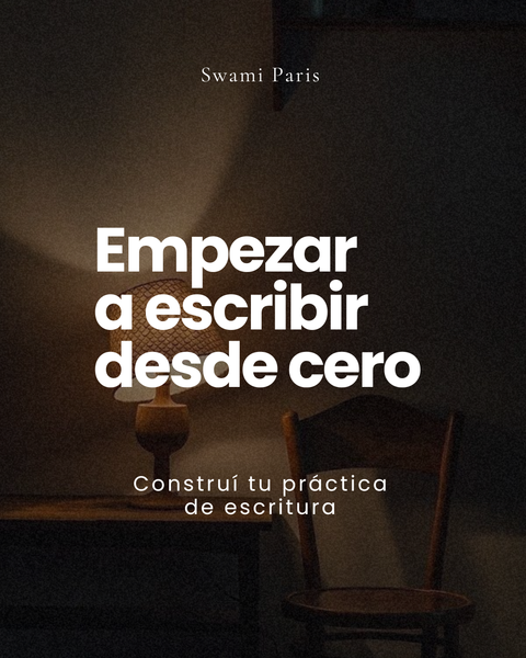 Empezar a escribir desde cero