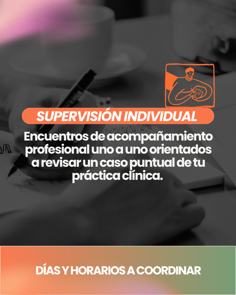 Supervisión individual (a coordinar cita)
