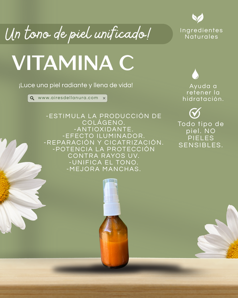 VITAMINA C, UNIFICA EL TONO DE TU PIEL.
