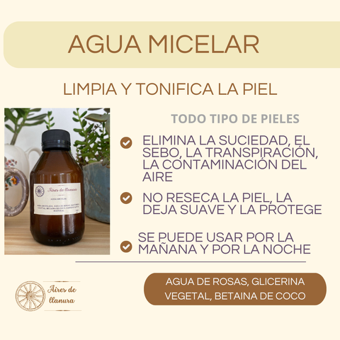 AGUA MICELAR:LIMPIEZA FACIAL NATURAL