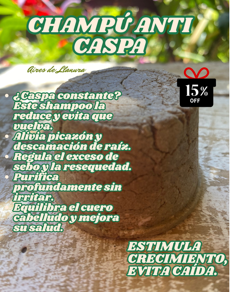 CHAMPÚ ANTICASPA:LIMPIEZA PROFUNDA