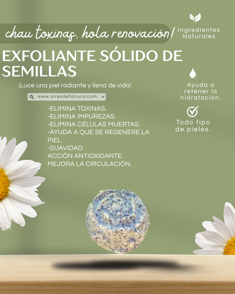JABÓN FACIAL EXFOLIANTE DE SEMILLAS (AMAPOLAS/LINO)