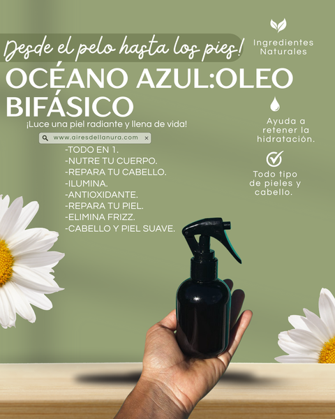 OCÉANO AZUL, EL NUEVO OLEO BIFÁSICO QUE PROTEGE TU CUERPO DE LA CABEZA A TUS PIES.