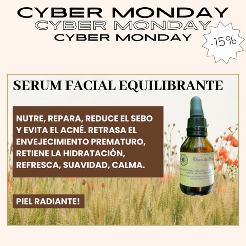 SERUM FACIAL OLEOSO NUTRITIVO, REFRESCANTE, PREVIENE ENVEJECIMIENTO, CALMA, EQULIBRA EL SEBO