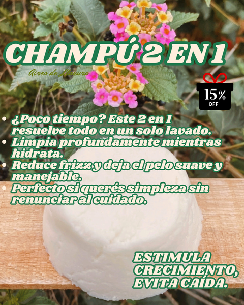 CHAMPÚ DOS EN UNO:ULTRA NUTRITIVO