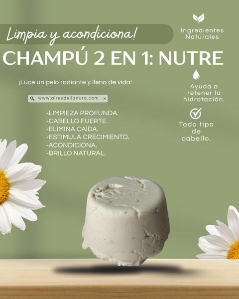 CHAMPÚ DOS EN UNO:ULTRA NUTRITIVO