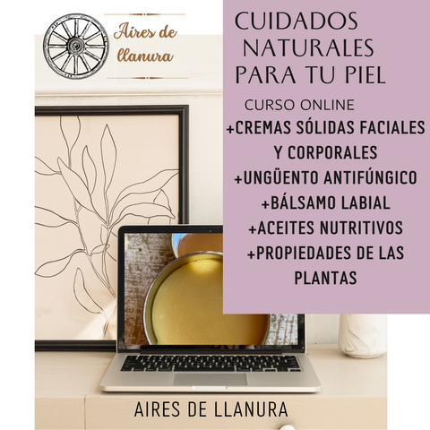 CURSO DE CUIDADOS NATURALES PARA TU PIEL: cremas faciales, corporales, ungüento antifúngico, bálsamo labial, aceites nutritivos, serum, oleatos! INCLUYE CURSO DE VELAS, CURSO DE HIERBAS!