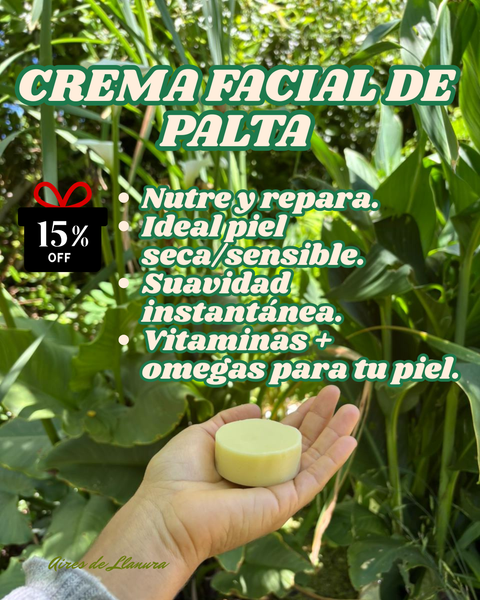 CREMA FACIAL DE PALTA SÓLIDA