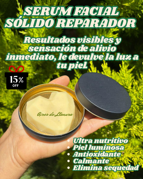 SERUM FACIAL SÓLIDO~ ULTRA NUTRITIVO/REPARADOR~Pieles normales a secas/sensibles