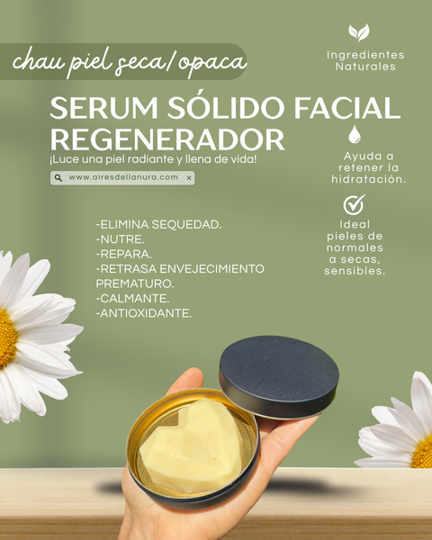 SERUM FACIAL SÓLIDO~ ULTRA NUTRITIVO/REPARADOR~Pieles normales a secas/sensibles