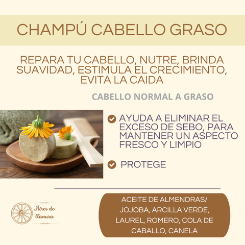 CHAMPÚ CABELLO GRASO: LIMPIEZA Y NUTRICIÓN