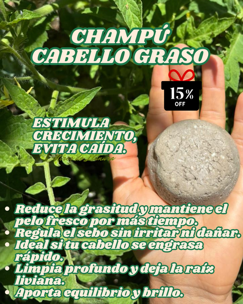 CHAMPÚ CABELLO GRASO: LIMPIEZA Y NUTRICIÓN
