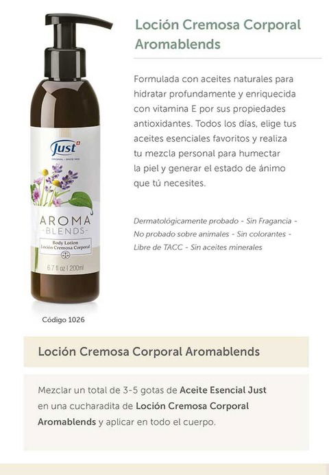 Crema corporal + Aceite Esencial a Eleccion