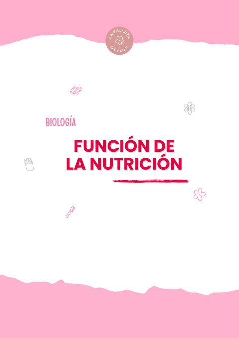 FUNCIÓN DE NUTRICIÓN 