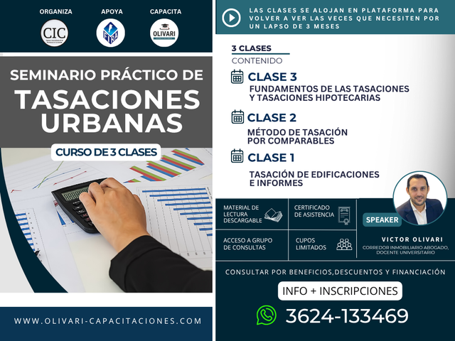SEMINARIO PRÁCTICO de TASACIONES URBANAS 