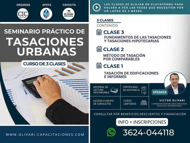 SEMINARIO PRÁCTICO de TASACIONES URBANAS 