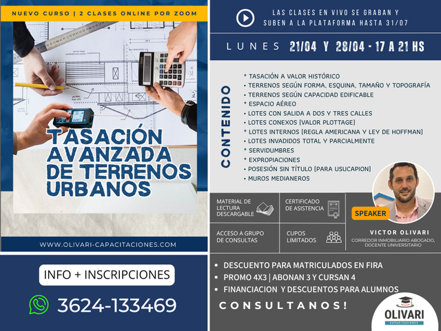 Tasación Avanzada de Terrenos Urbanos