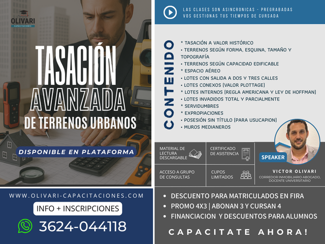 Tasación Avanzada de Terrenos Urbanos