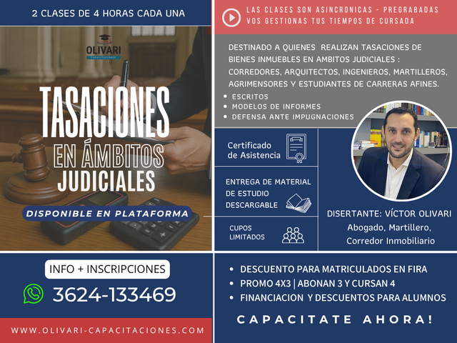 Tasaciones de Inmuebles en Ámbitos Judiciales