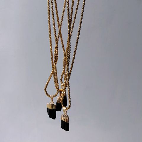 COLLAR CHICHA DORE TURMALINA-AMATISTA