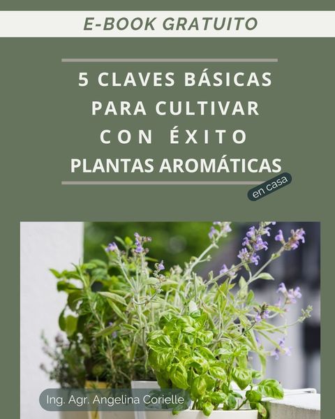 Ebook- 5 Claves para cultivar con exito plantas aromáticas en casa
