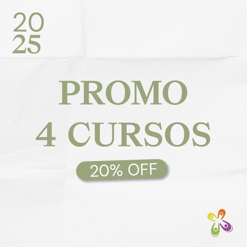 Promo 4 cursos 20% OFF