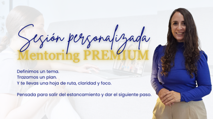 Sesión Mentoring Premium Personalizada. Dra. Carla Cosso