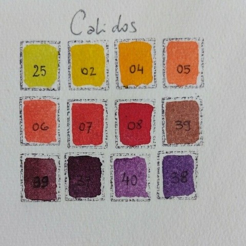 Acuarela Tonos Calidos