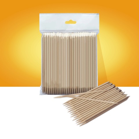 Palito de naranjo EXPERT de madera 150 mm (100 uds)