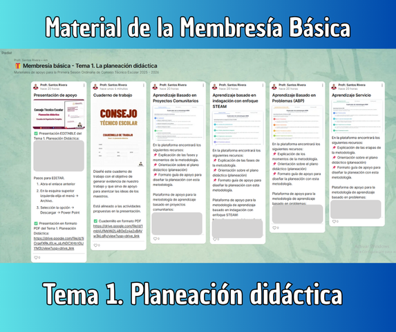 Tema 1. Planeación didáctica | Membresía básica