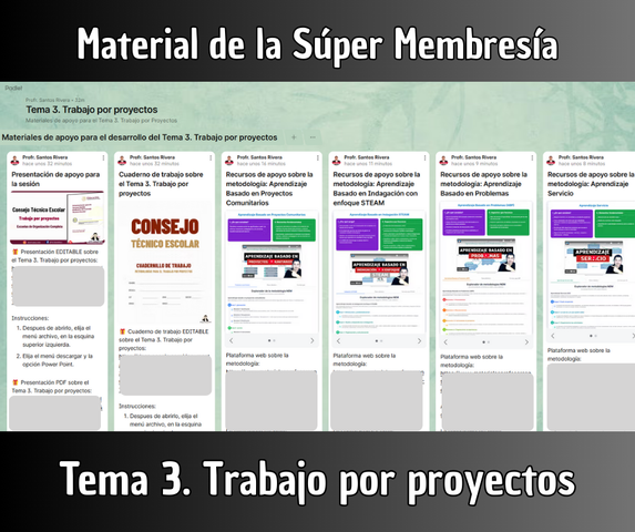 Tema 3. Trabajo por proyectos - Súper Membresía